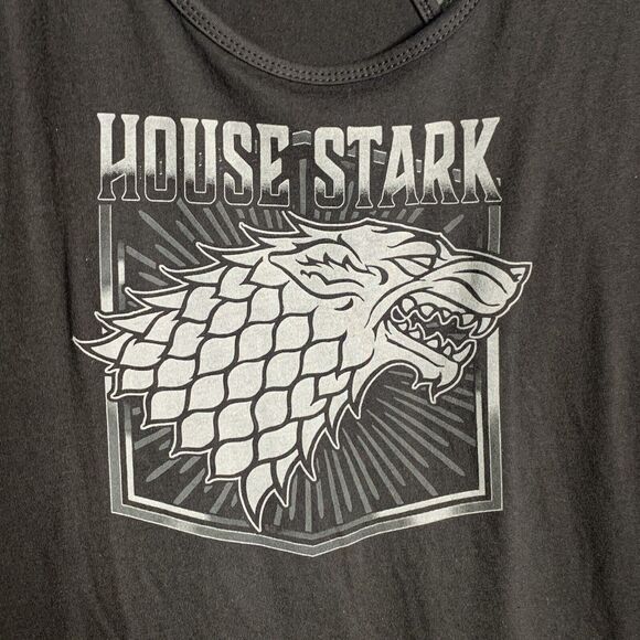 Game Of Thrones Graphic Racer Back Tank Men 2XL House Stark Black  NWT - Picture 5 of 11